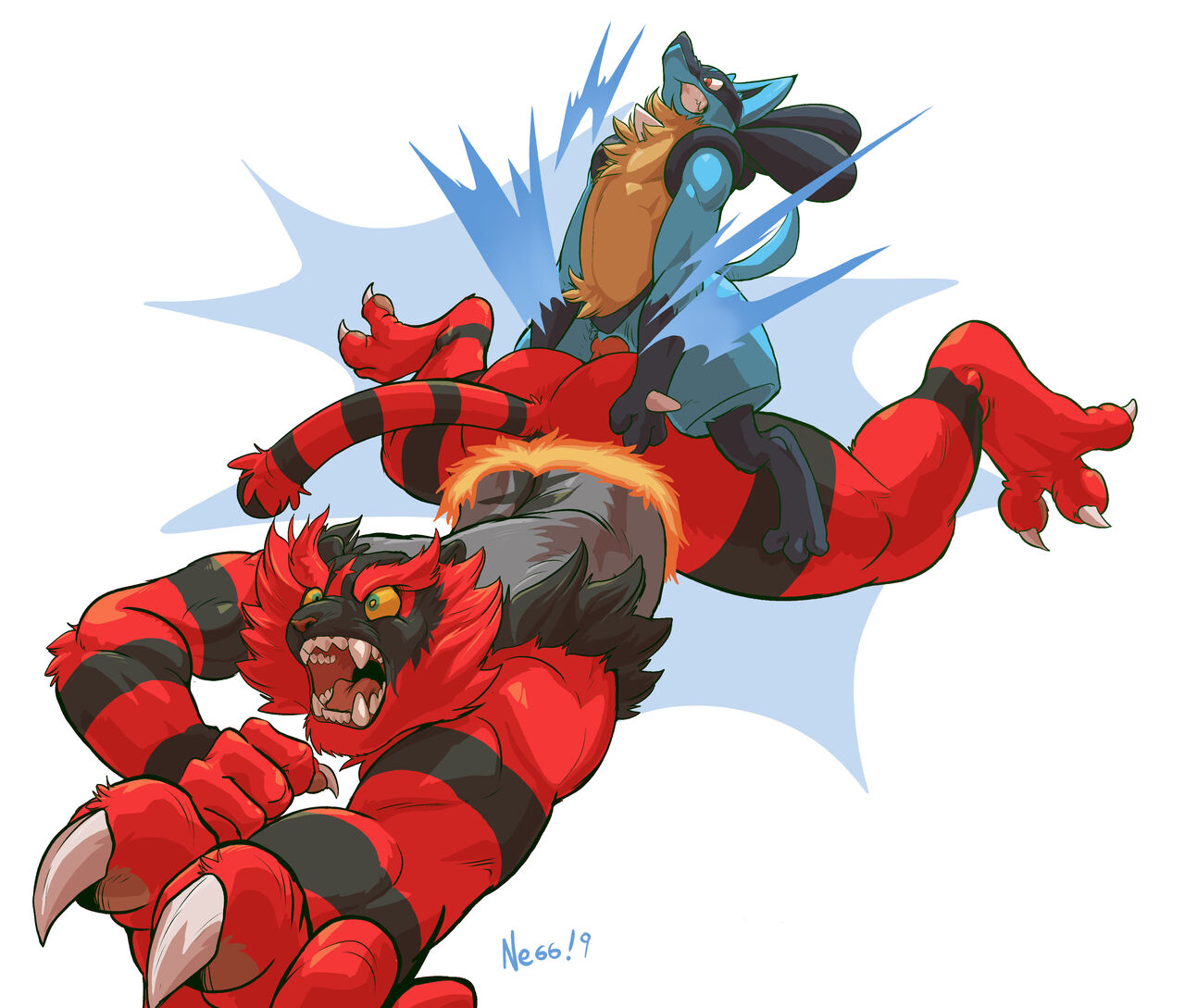 Incineroar x Lucario NSFW Art Pack page 12 full