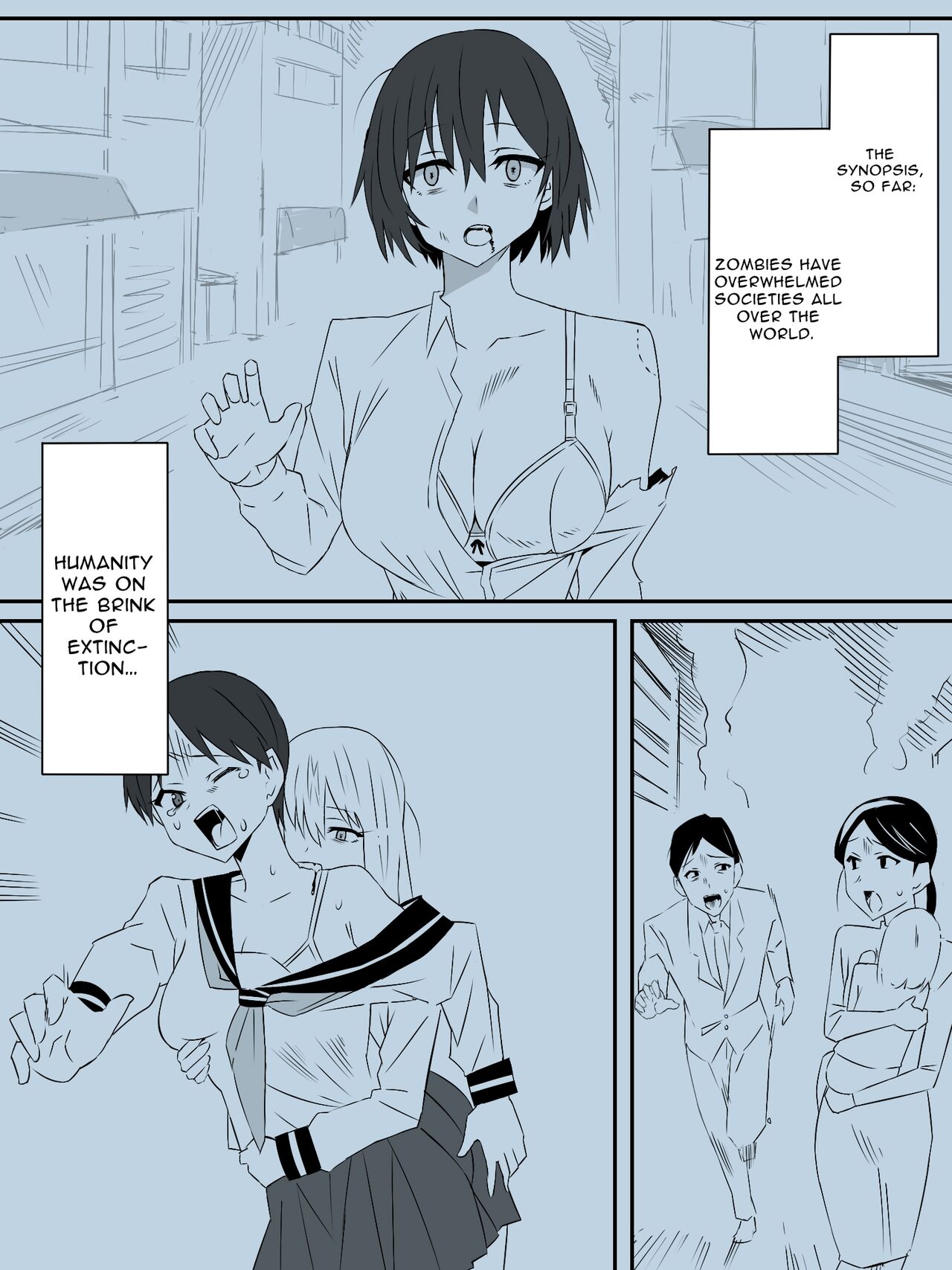 Zombie Harem Life ~Antibogi no Ore to Bakunyuu Zombie~ 2 | Zombie Harem Life ~My Immunity and the Big-Titted Zombie~ 2 page 2 full