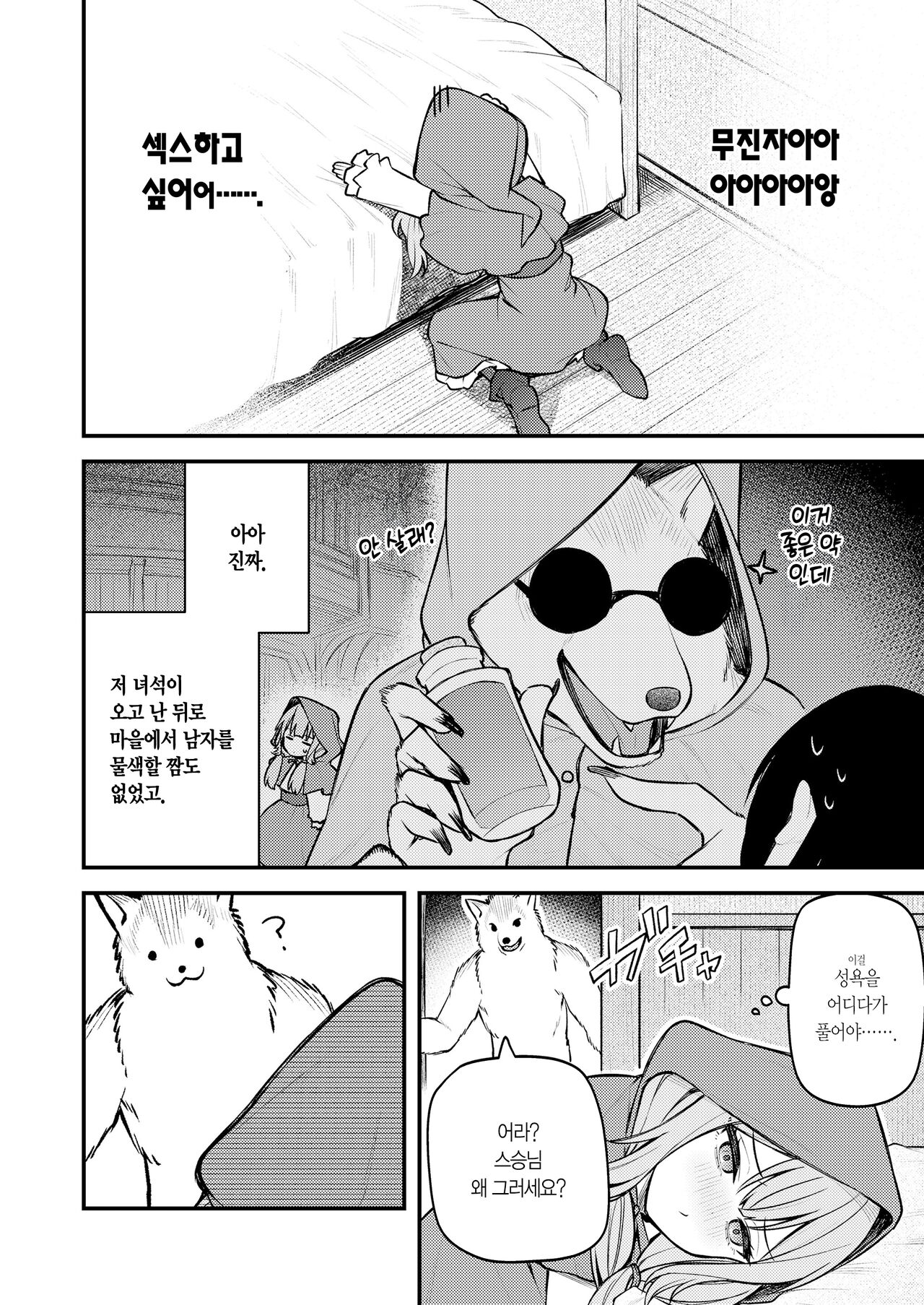Akazukin to Fujimi no Ookami-san Zenpen | 빨간 모자와 불사신 늑대 씨 전편 page 11 full