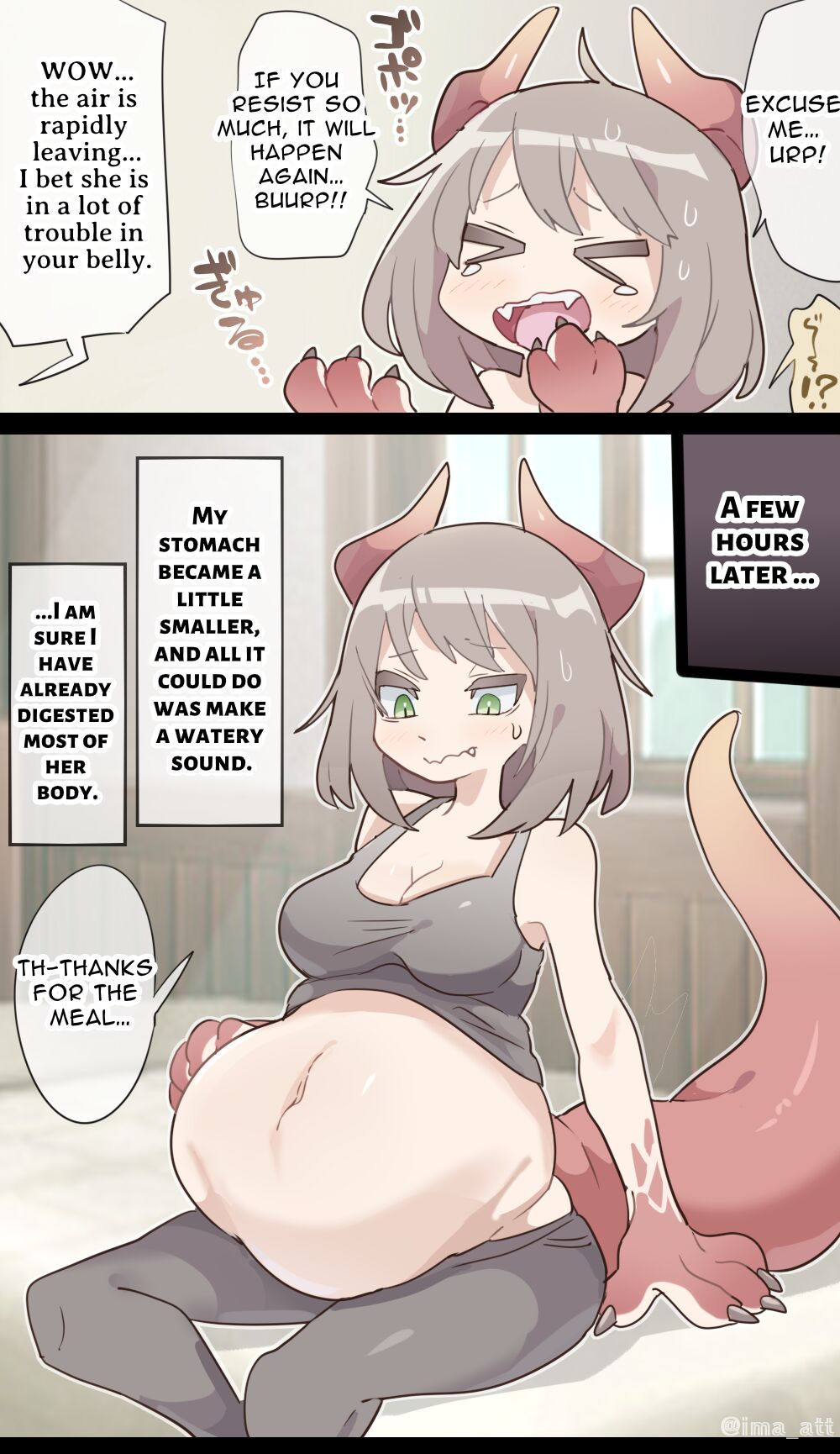 Dragon Woman SAME SIZE VORE page 7 full