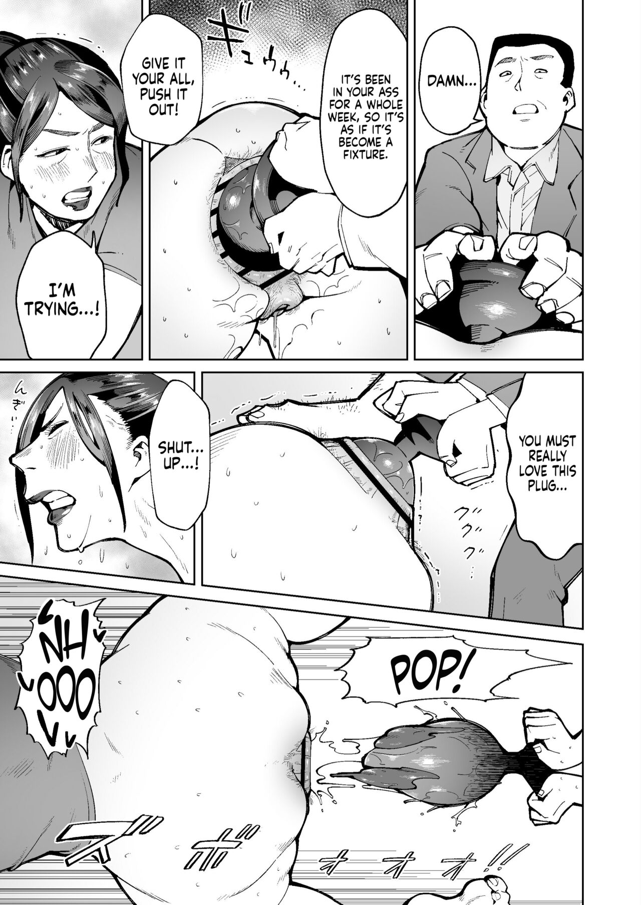 Shakkin Hensai no Tame Anal Kakuchou Sare Deka Unko o Hineridasu Houman Jukujo page 11 full