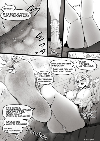 [Marushamo] A situation in which the shrunken older brother is forced to spend a month in a sock cover