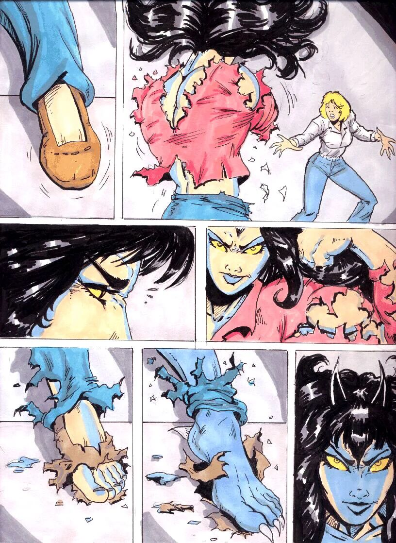 Devilman Lady  vs She-Hulk  by Morea page 3 full