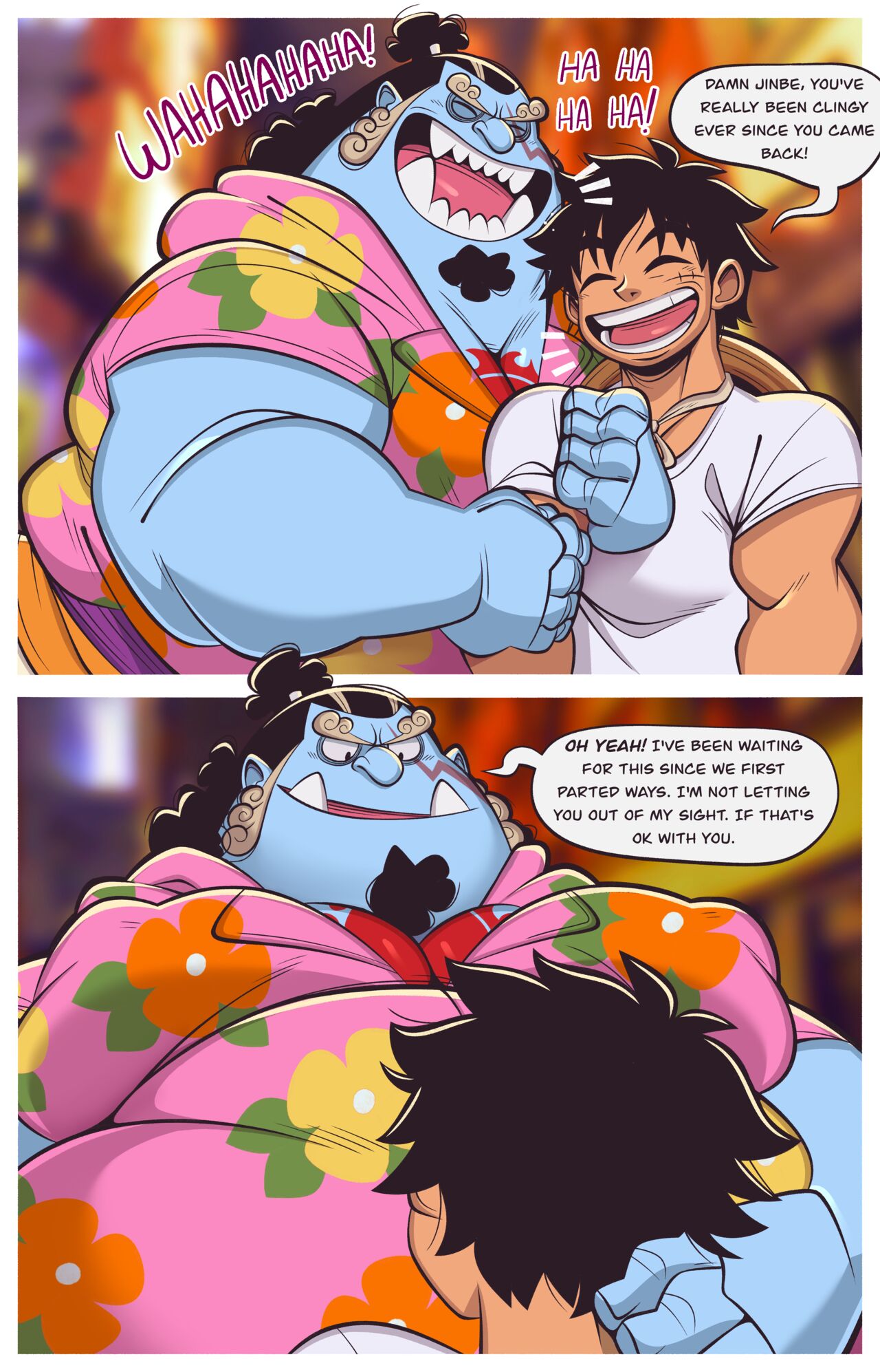 Jinbe x Luffy page 1 full