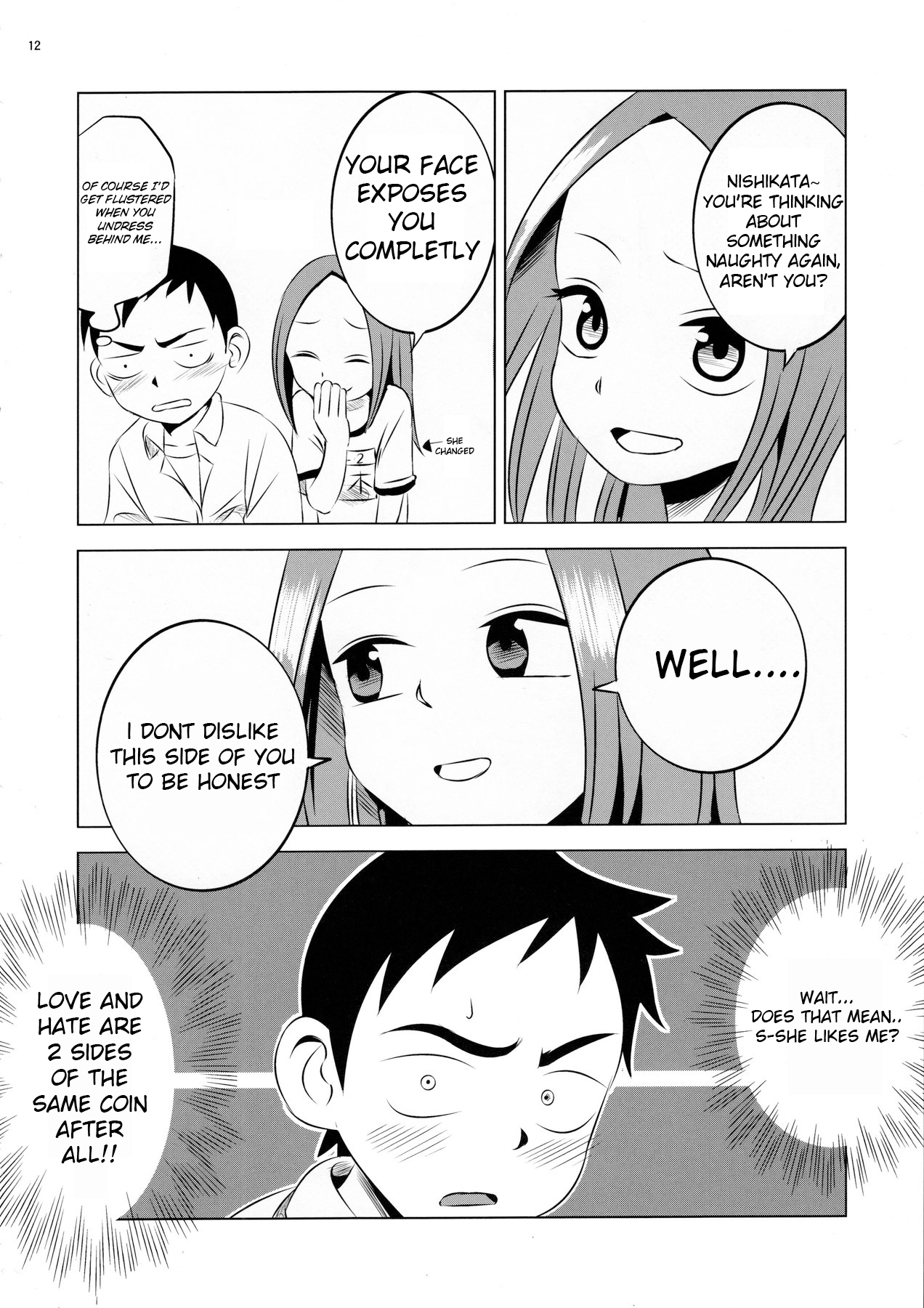 Kyou mo Nishikata-kun wa Takagi-san ni Misukasareteru page 12 full