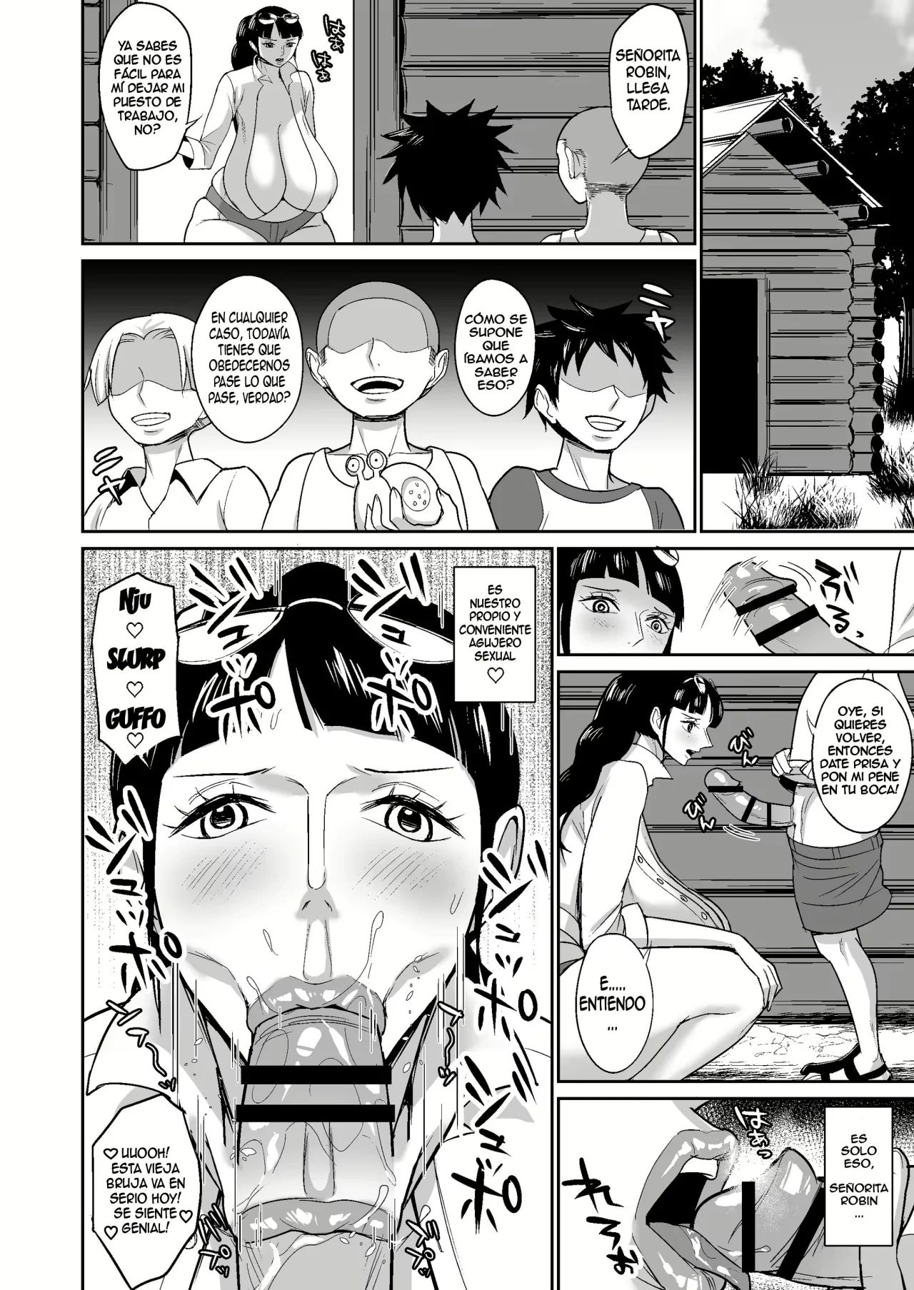 Ore-tachi no Musoji Onahole Robin-san | Nuestra masturbadora de sesenta años Robin-san page 3 full