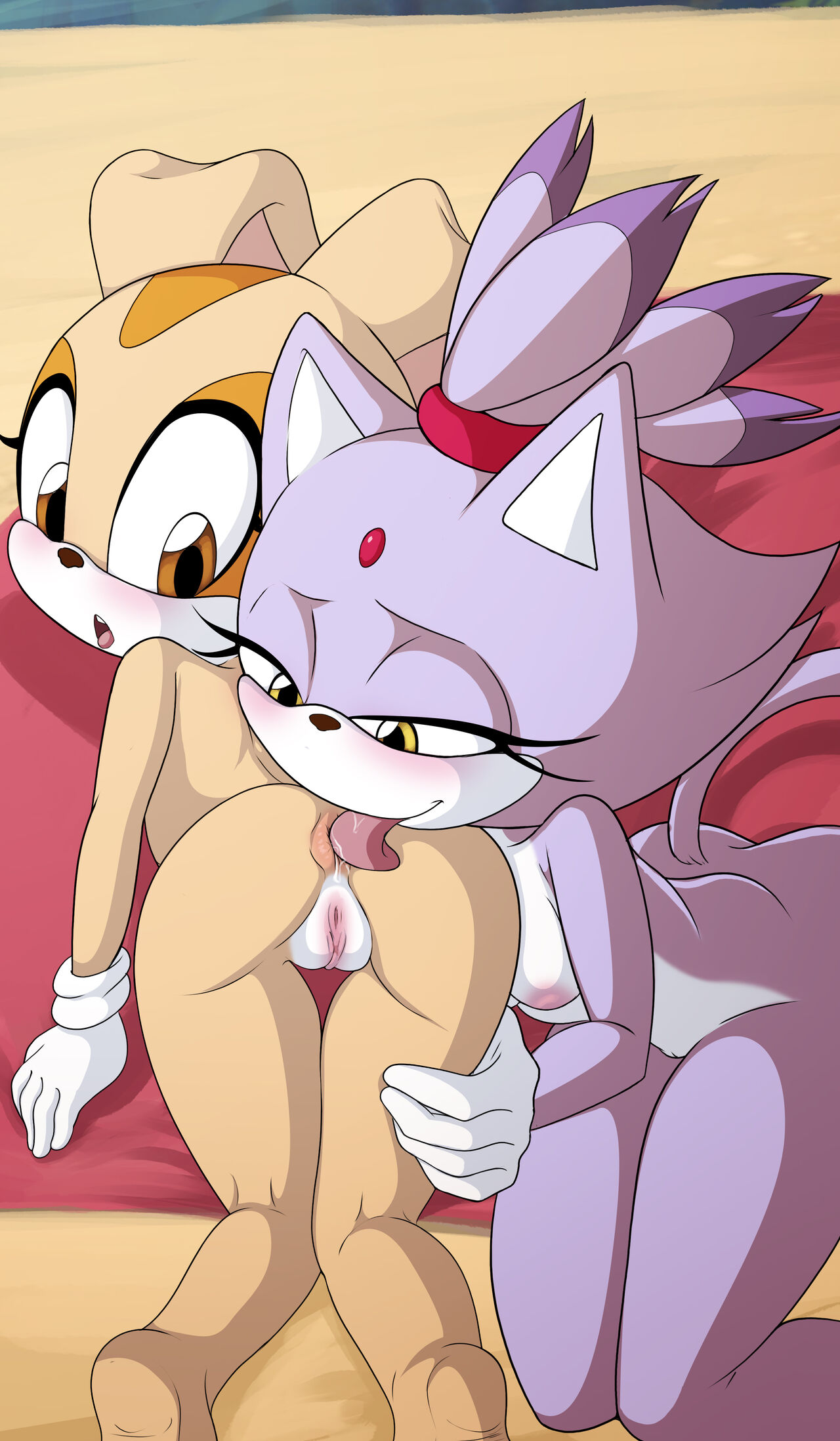 Sonic Girls at the Beach page 9 full