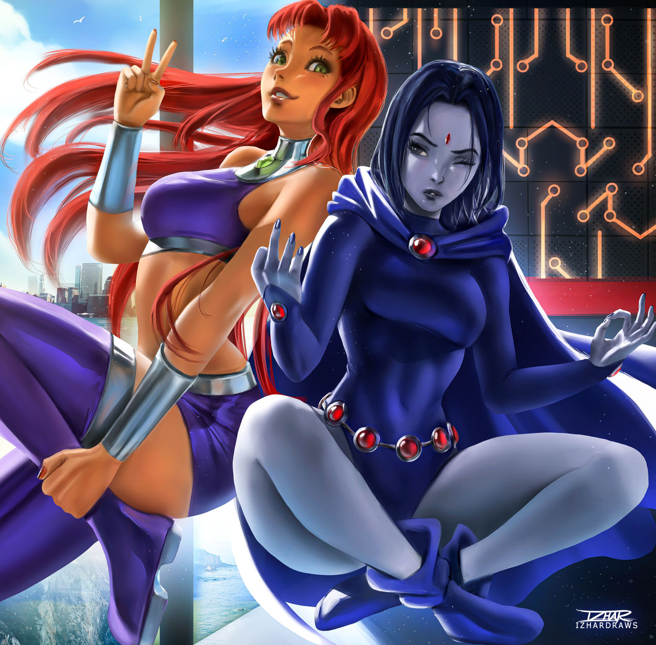 IzharDraws Starfire & Raven page 1 full