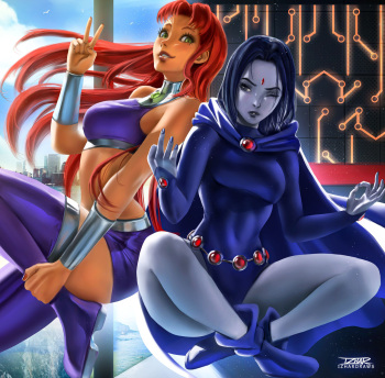 IzharDraws Starfire & Raven cover
