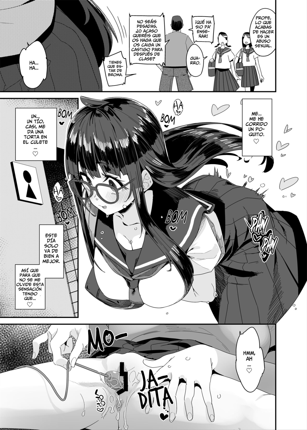 La Dedillera Pechugona Se Masturba en Clase - Dosukebe Kyonyuu JC ga Kounai Onanie Suru Hanashi page 12 full