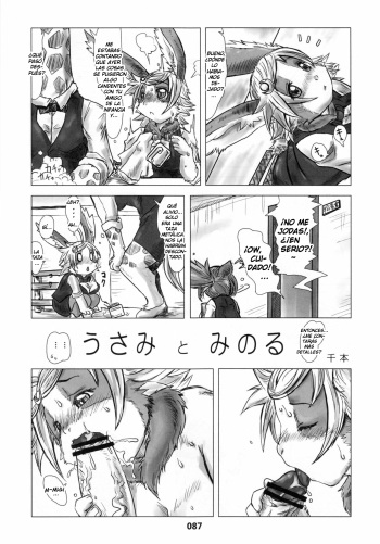 (C81) [Mayoineko (Senbon)] Usami to Minoru (Kemokko lovers 2) [Spanish] cover