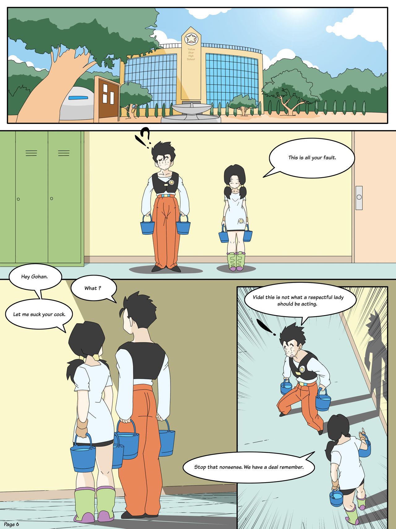 Dragon Ball Yamete: The Gohan and Videl Project page 8 full