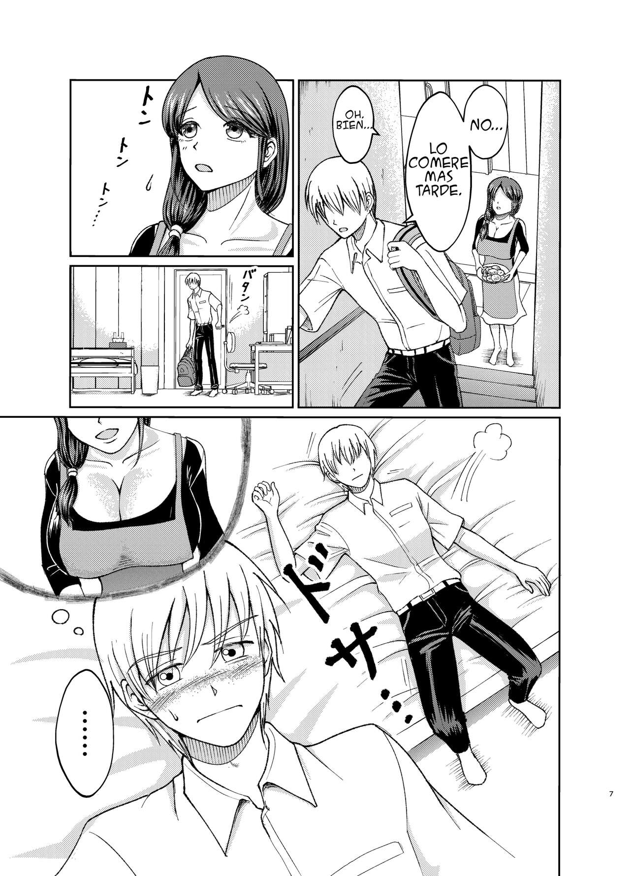 Yasashii Bakunyuu Kaa-san to Irekawacchatta Hankouki na Ore no Hanashi ~1~ | Cambio de cuerpos, yo y mi pechugona madre 1 page 7 full