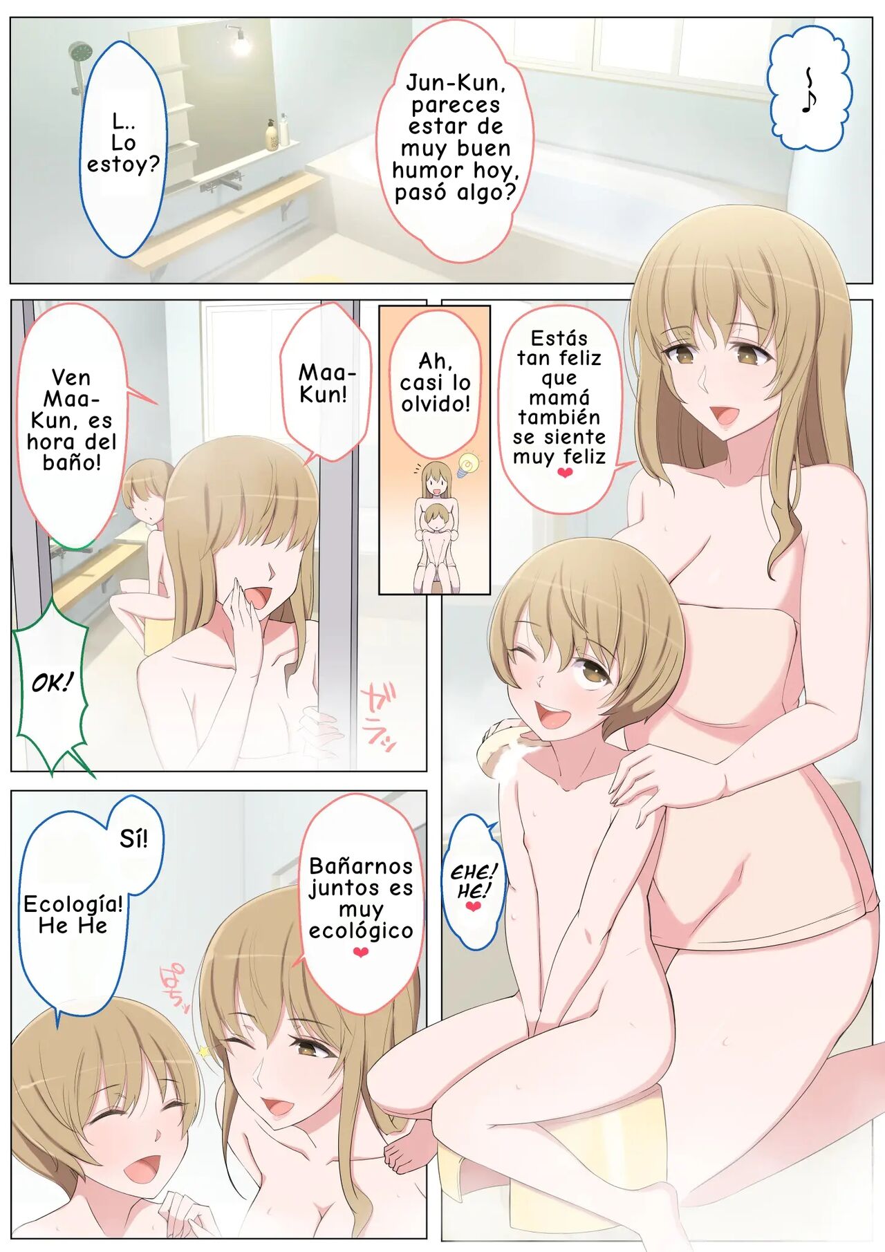 Jun-kun to Maa-kun no Mama ni H na Itazura Daisakusen | Una gran broma a la madre de Jun-kun y Maa-kun. page 3 full