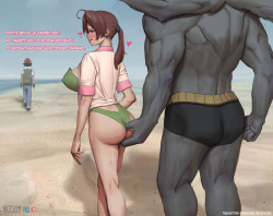 Delia Ketchum and Machamp