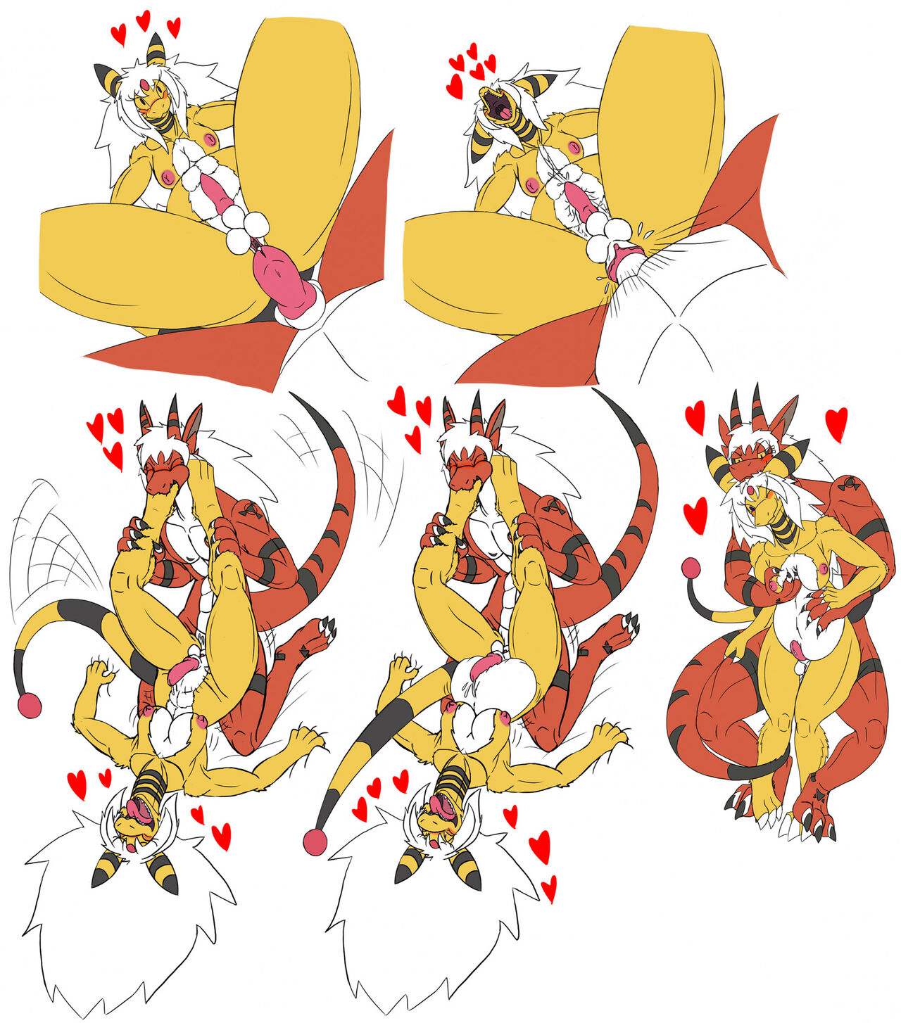 Joining The Bandits, Becoming a Herm Ampharos, A Delicious Renamon & Petra and Felina page 5 full
