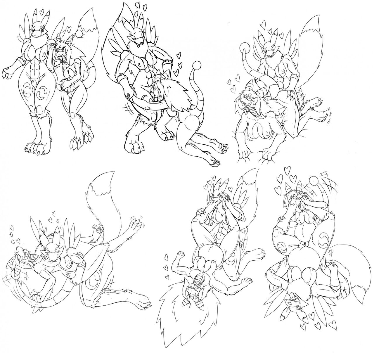 Joining The Bandits, Becoming a Herm Ampharos, A Delicious Renamon & Petra and Felina page 6 full