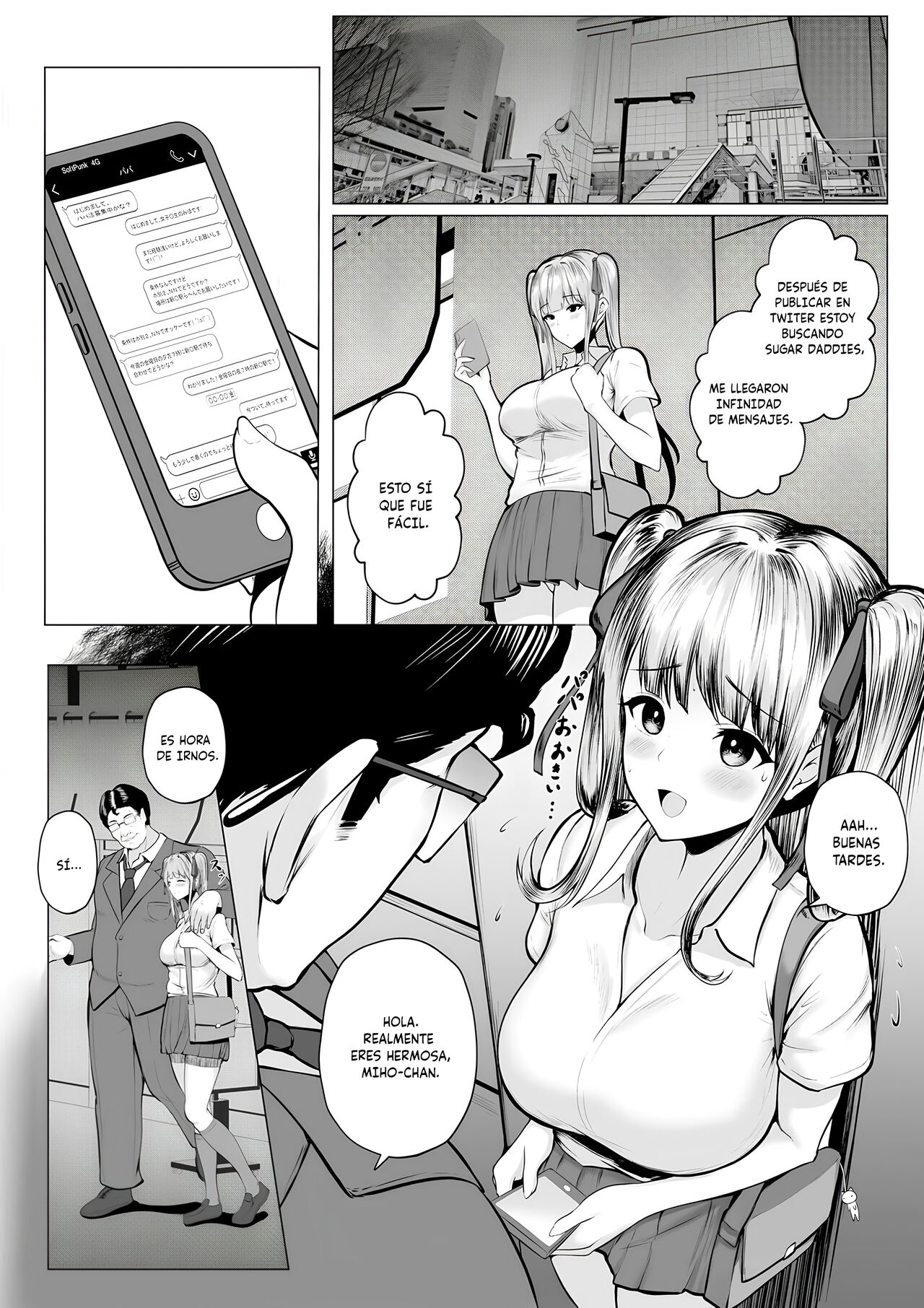 Watashitachi Meimon Onna Gakuen-sei wa Shimai de Papakatsu Shitemasu | Buscando Sugardaddies como Hermanas page 6 full