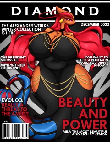 [President Alexander] Diamond Magazine Cover (Pokémon) cover