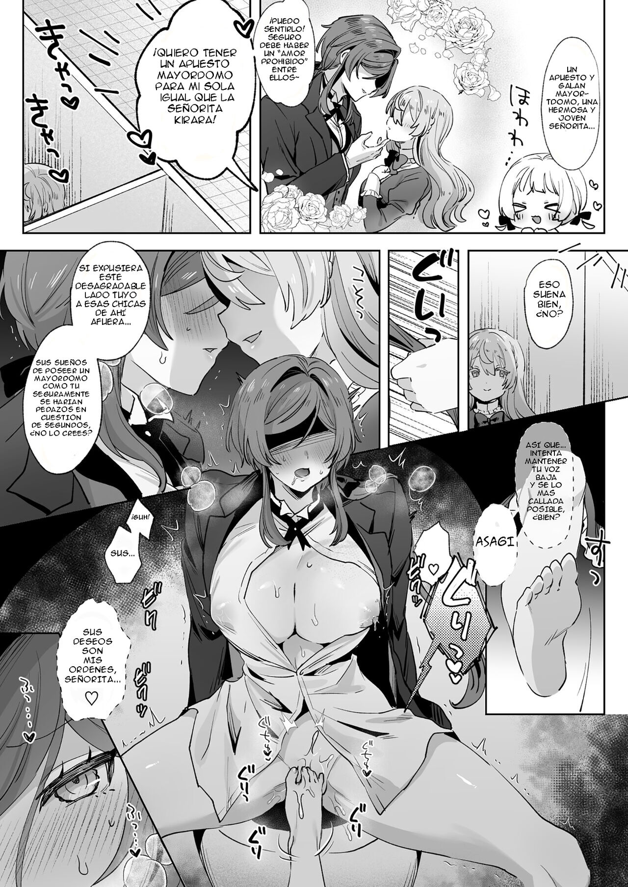 Juujun Ikemen Shitsuji ga Ojou-sama ni Dosukebe Kaihatsu Sarechau Hanashi | Una historia sobre un apuesto mayordomo obediente que es explotado de forma lasciva por su amo page 4 full