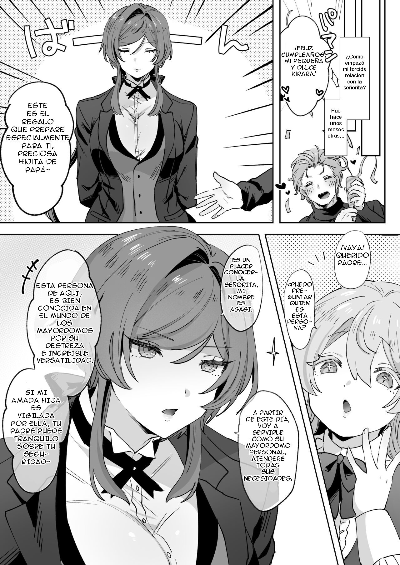 Juujun Ikemen Shitsuji ga Ojou-sama ni Dosukebe Kaihatsu Sarechau Hanashi | Una historia sobre un apuesto mayordomo obediente que es explotado de forma lasciva por su amo page 5 full