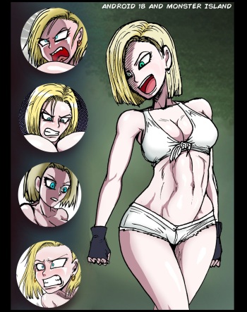 Android 18 and Monster Island (COMIC) cover