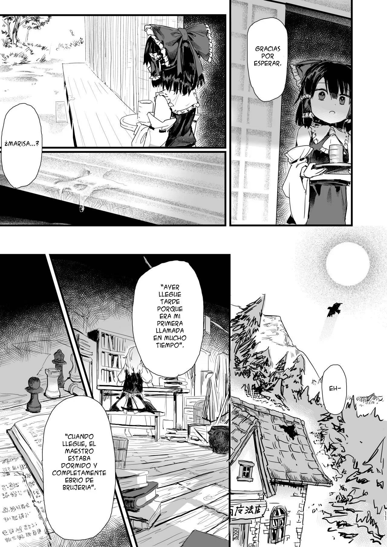 Marisa ga Boushi ni Taberarete | Marisa gets eaten by a hat page 12 full