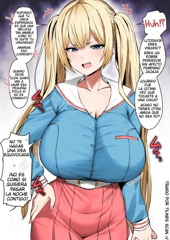 [Hotate-chan] Katte ni Doutei to Kanchigai shite kuru Kotekote no Tsundere Kinpatsu Twintail | Tsuper Tsundere Twintail Blonde Mistakes You as a Virgin  [Spanish] [Tilines Scan] [Colorized] cover
