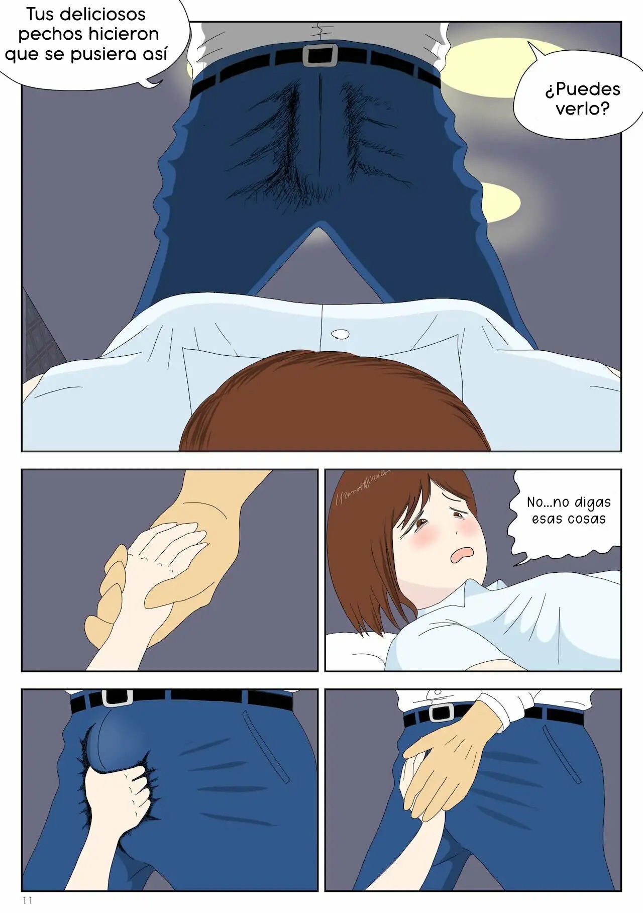 Asa Kara Chichi ni Ya Rareru Musume | Chica Acosada por su Padre page 11 full