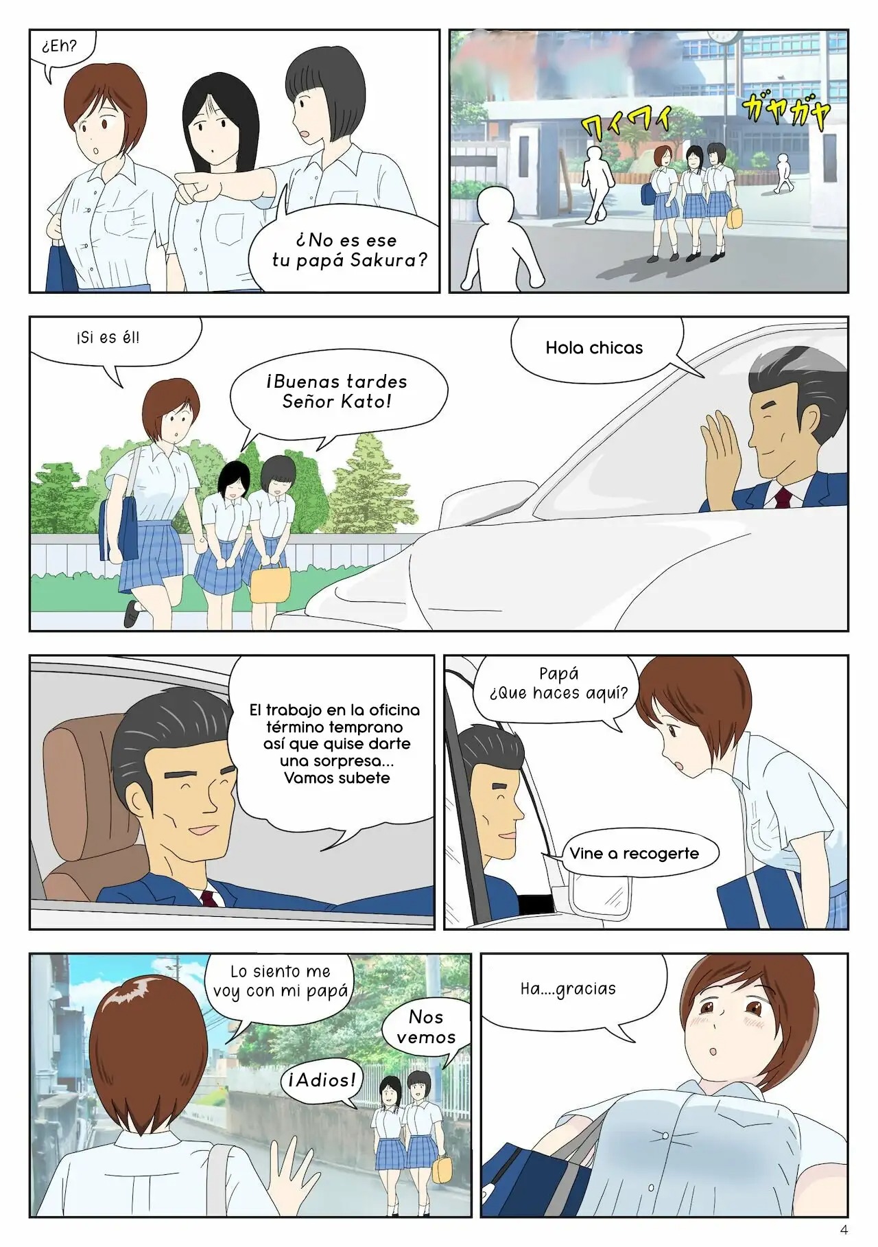 Asa Kara Chichi ni Ya Rareru Musume | Chica Acosada por su Padre page 4 full