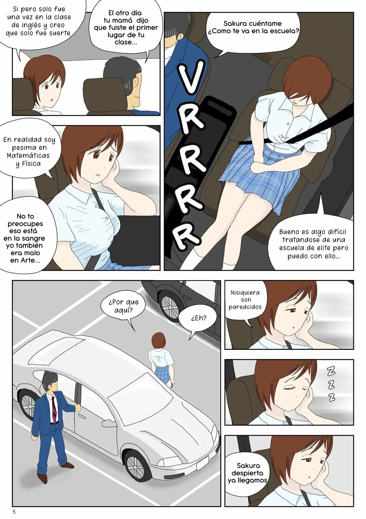 Asa Kara Chichi ni Ya Rareru Musume | Chica Acosada por su Padre page 5 full