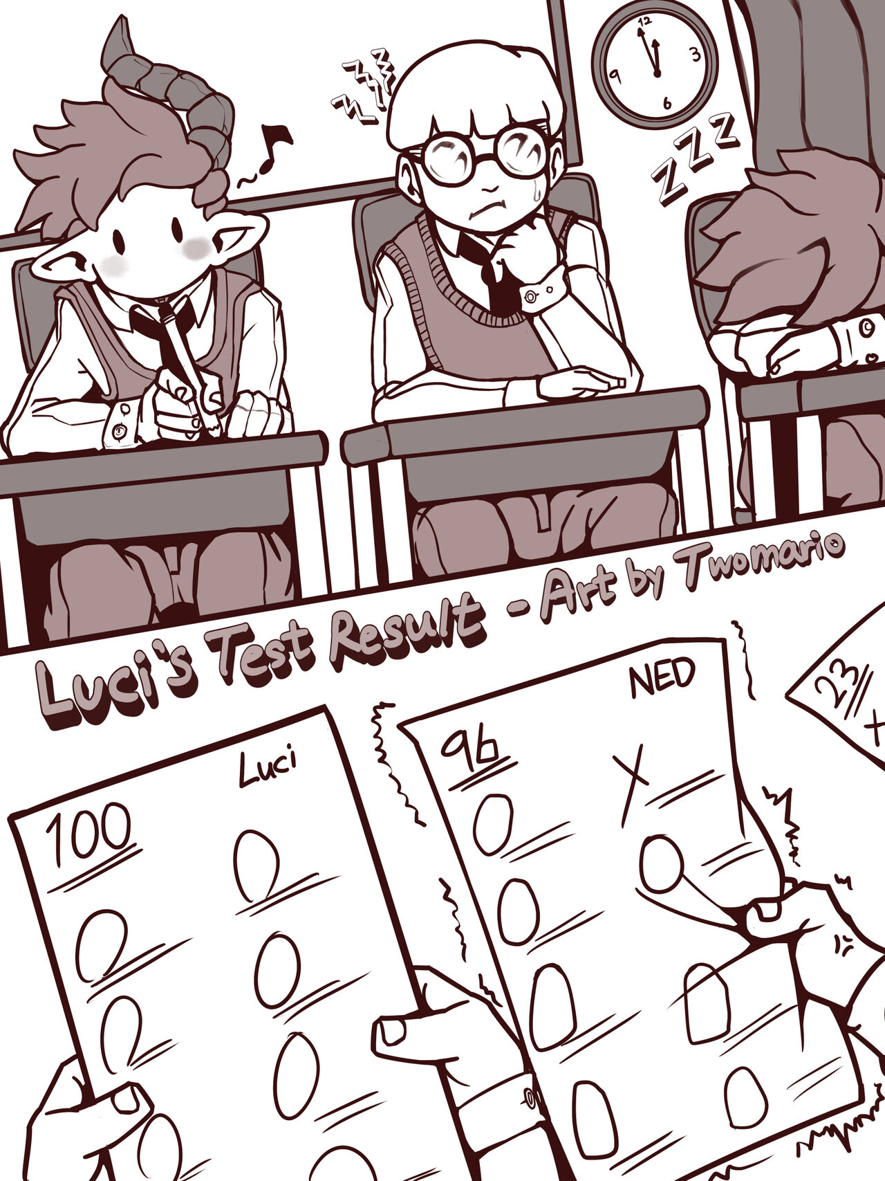 Luci's Test Result page 1 full