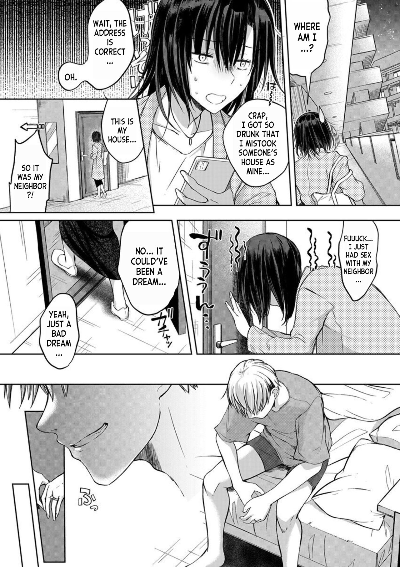 Kekkon Majika no Misoji OL , Deisui Shite Kitaku go Soku Sex Shita Aite wa Rinjin Deshita!? 1 | A 30 Year Old Office Lady on the Verge of Marriage Comes Home Intoxicated, and has Sex with her Neighbor! 1 page 12 full