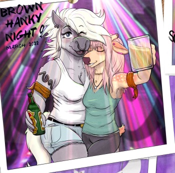 [Oversheep & Scataraxia (Glopossum)] Brown Hanky Night cover