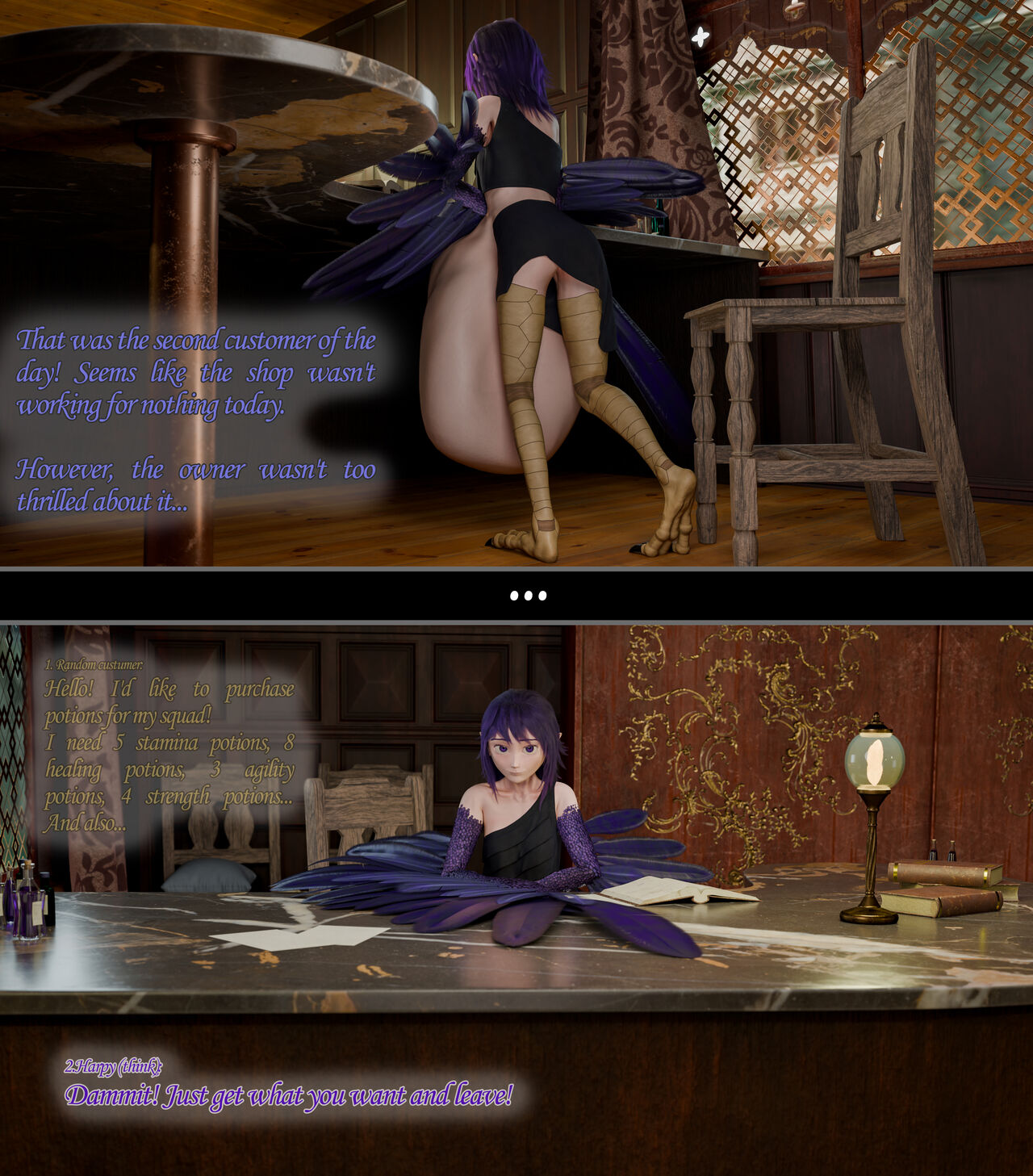 Vore comic "Magia et Plumis" page 12 full