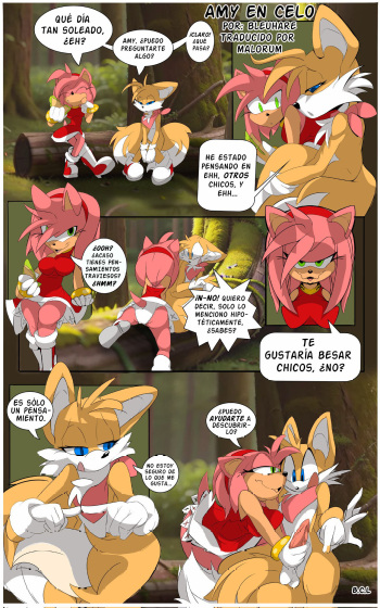 [Bleuhare] Amy in Heat | Amy en Celo (Sonic the Hedgehog) (Sonic the Hedgehog) [Spanish] [Malorum] cover
