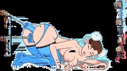 Albedo, Ahsoka, Gwen + More - Double Dildo Creampie Squirting GIF's