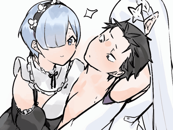Subaru x Emilia and Rem page 2 full