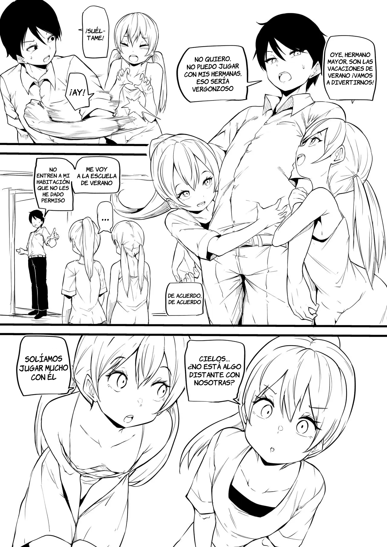 Futago no Imouto ga Onii-chan o Mesu Ochi Saseru | Las hermanas gemelas hacen que Onii-chan actúe como una chica page 3 full