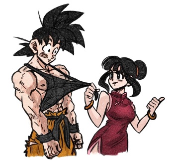 [Ksabdraws57] goku x chichi cover