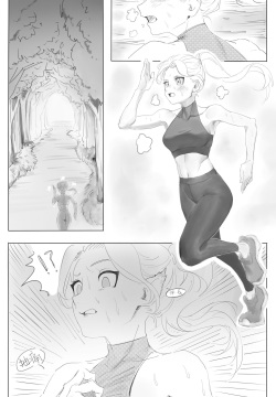 A  female donkey transfur comic