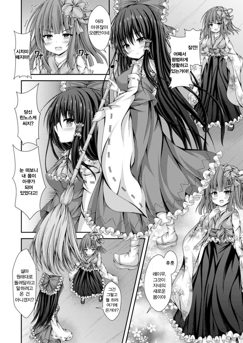 Magatsu Tamashii no Kisoukyoku ~Kyou kara Boku wa Hakurei Reimu~ | 불길한 영혼의 기상곡 ~오늘부터 내가 하쿠레이 레이무~ page 11 full
