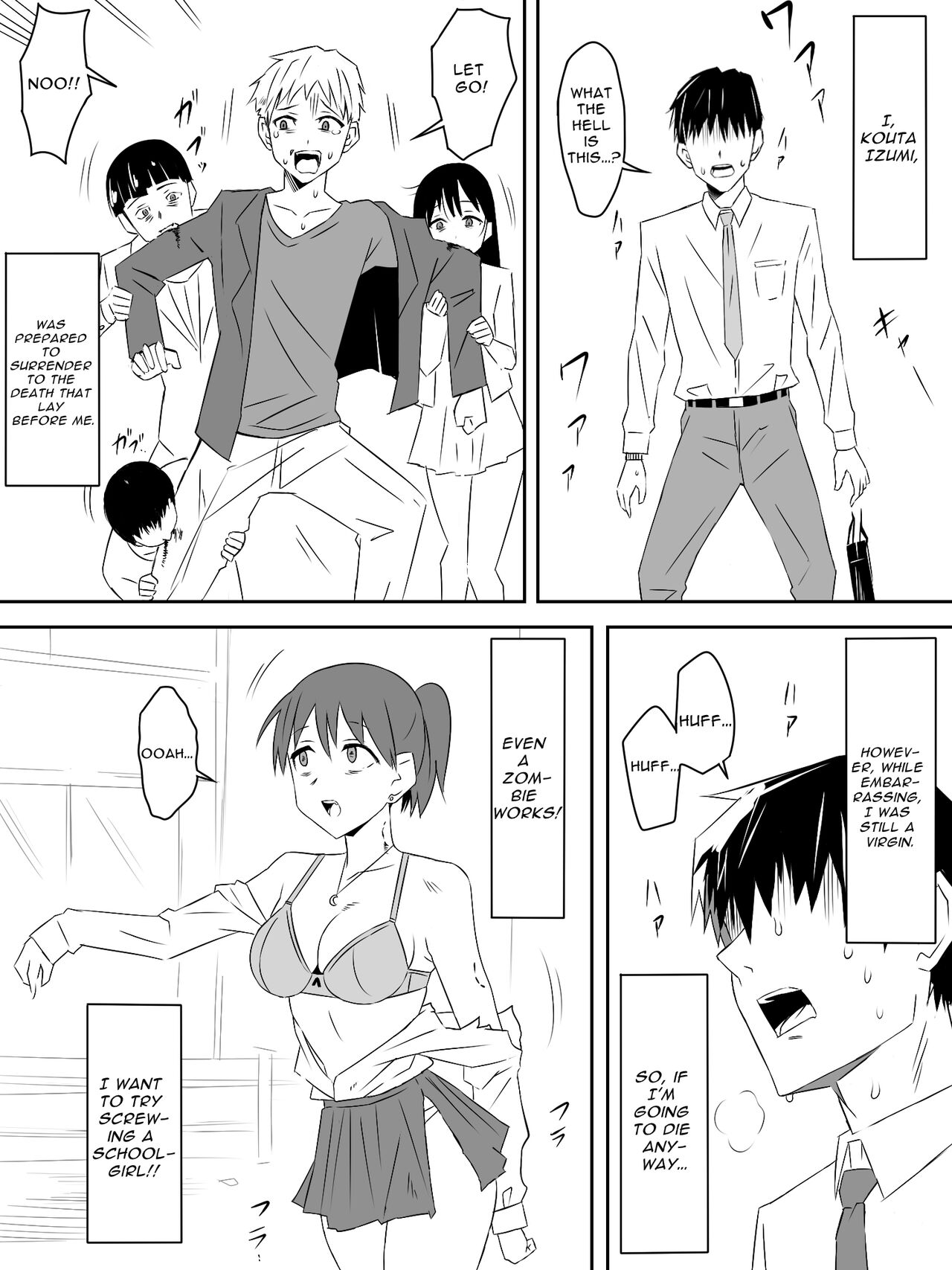 Zombie Harem Life ~Antibogi no Ore to Bakunyuu Zombie~ | Zombie Harem Life ~My Immunity and the Big-Titted Zombie~ page 3 full