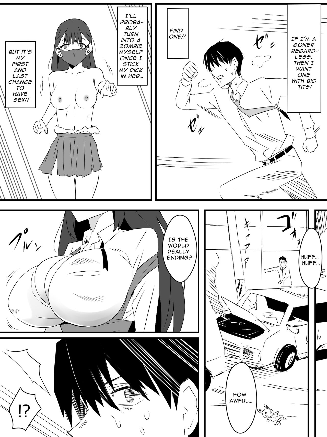 Zombie Harem Life ~Antibogi no Ore to Bakunyuu Zombie~ | Zombie Harem Life ~My Immunity and the Big-Titted Zombie~ page 4 full