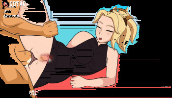 Mercy Dripping Creampies Thick Thighs GIF Cumpilation (Hole House Game) [Overwatch] cover
