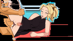 Mercy Dripping Creampies Thick Thighs GIF Cumpilation