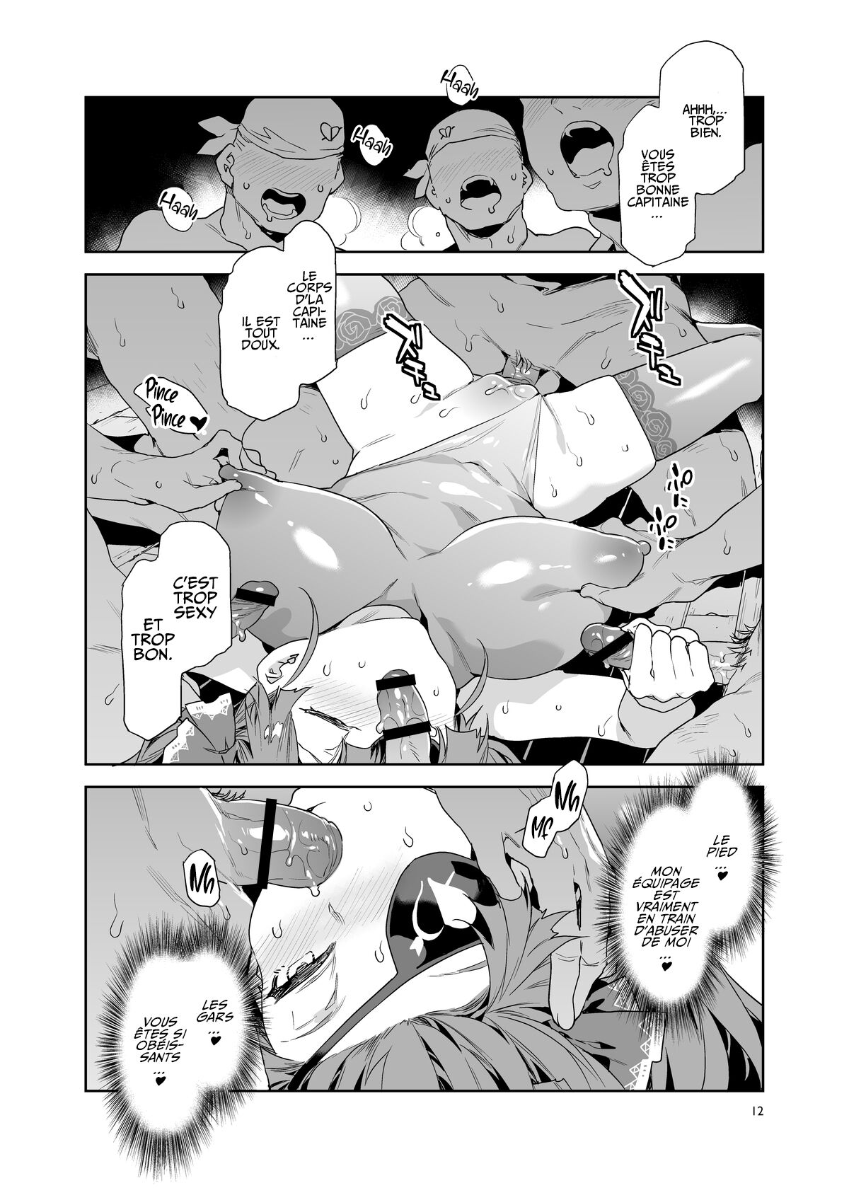 Marine Senchou wa Hi Goui no Ue de Wakarasaretai | La Capitaine Marine veut être violée de façon non-consentie page 12 full