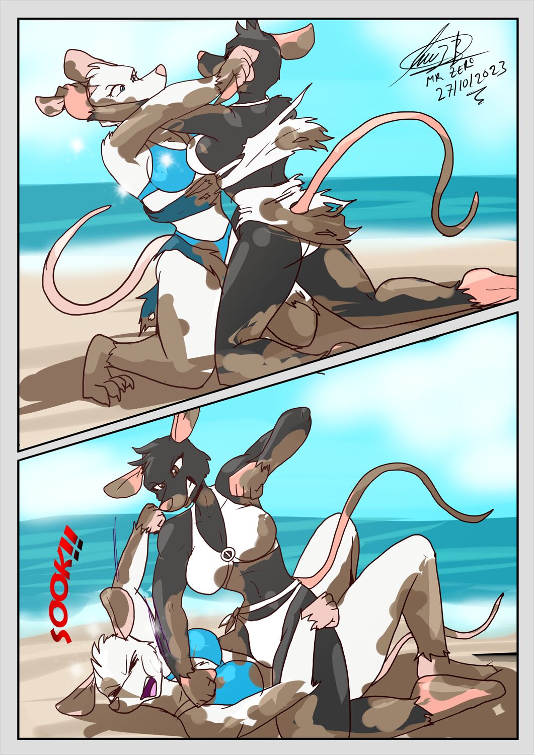 Rats Fight on the Beach page 9 full