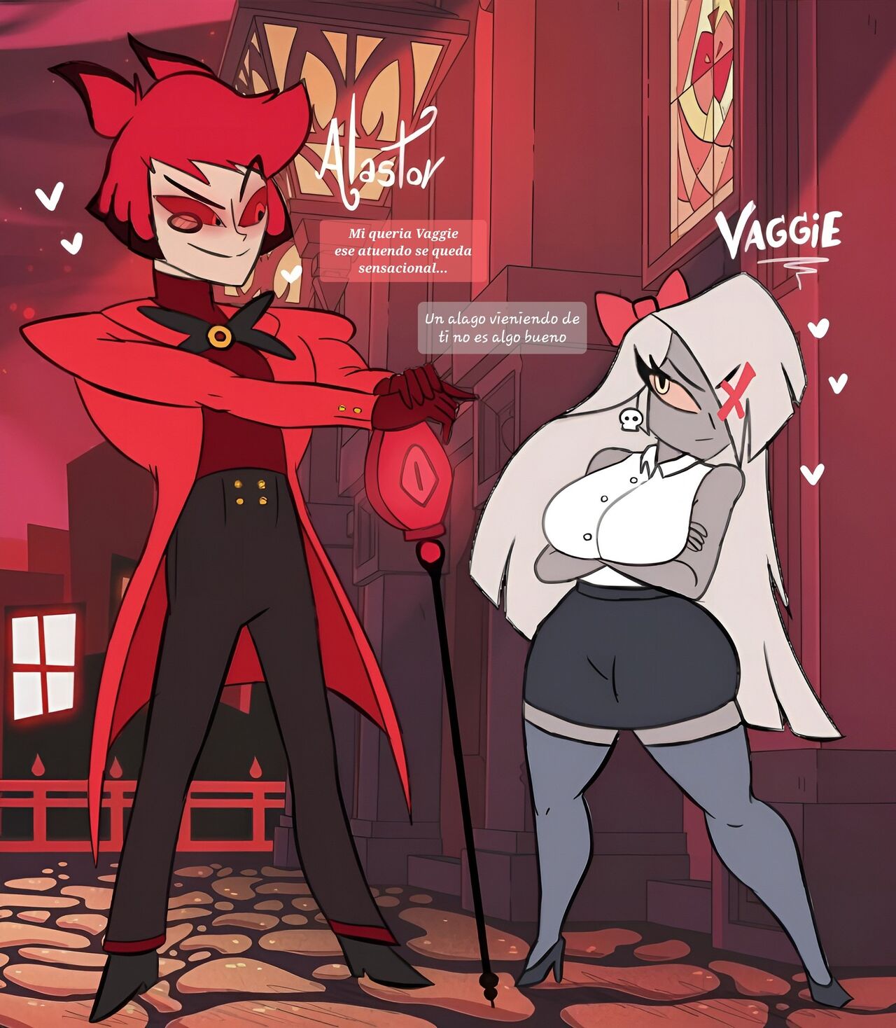 Alastor x Vaggie - Page 1 - Comic Porn XXX