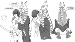 Togruta jedi and her padawan